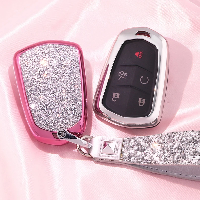 1 шт. Блестящий Алмазный новый автомобильный чехол Rmote Entry брелок для ключей