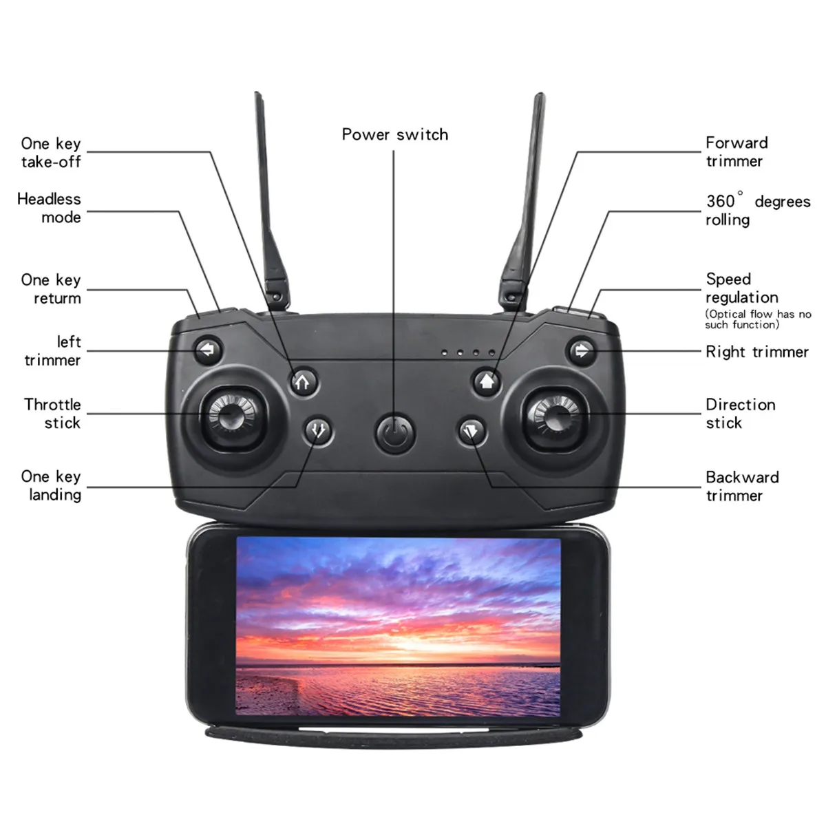 Новый Радиоуправляемый Дрон 4K HD воздушный Квадрокоптер с камерой оптический