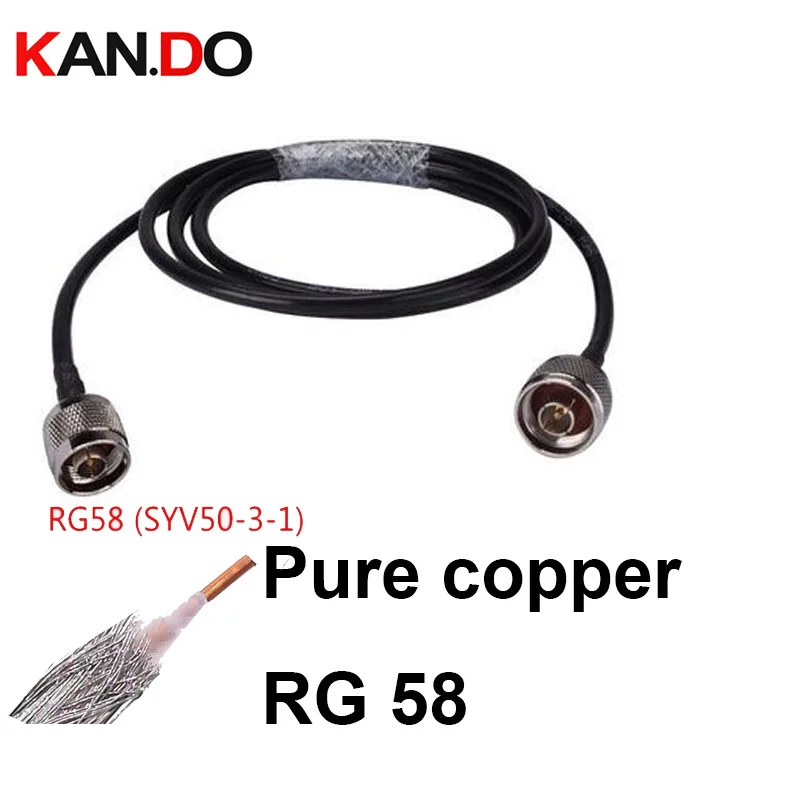 

Коаксиальный кабель с меньшими потерями RG 58 5-50 м 50-3 3 3G 4G 50 Ом CATV передача фидерный провод соединитель в комплекте