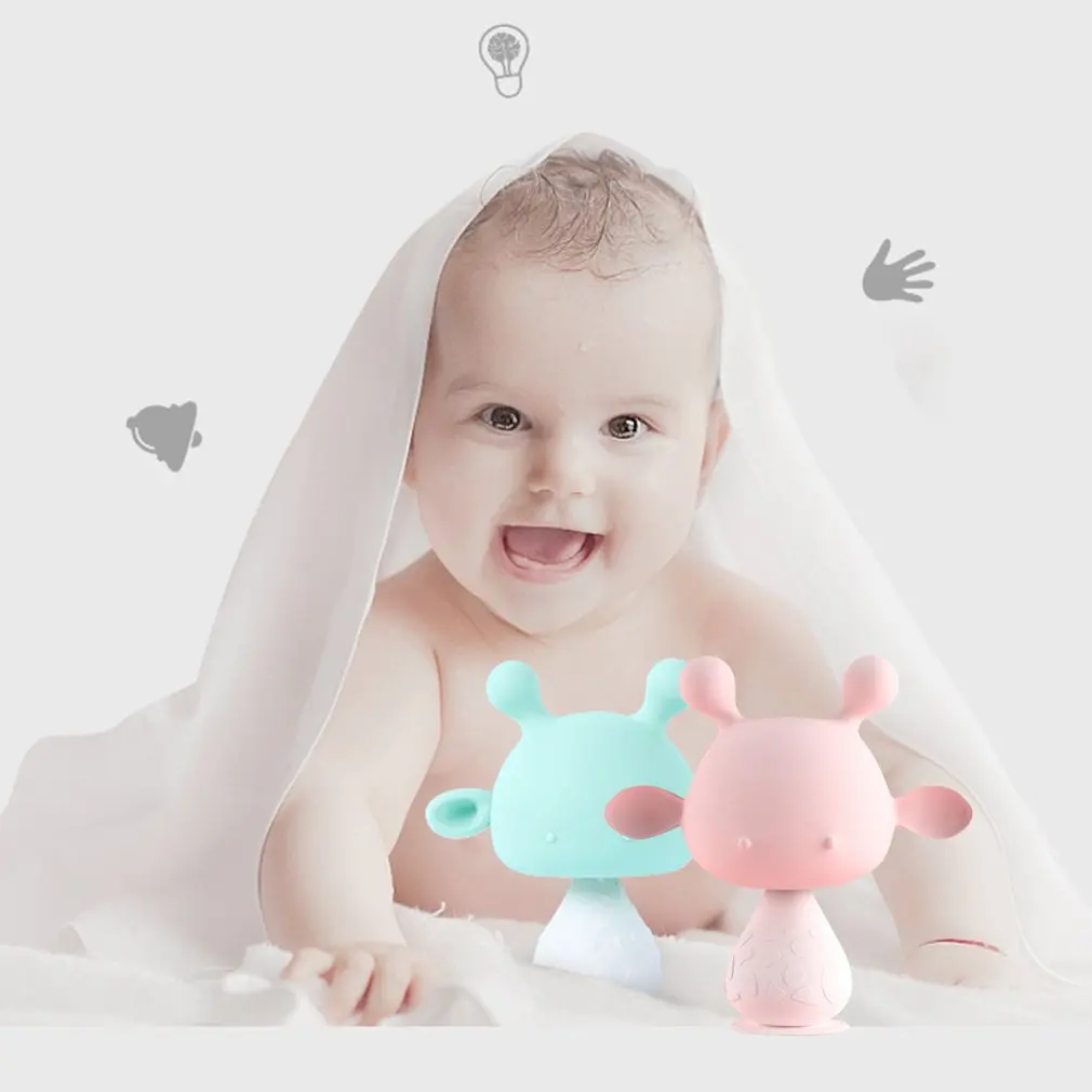 

Infant Bites Happy Silicone Pacifier Teether Children's Fruits And Vegetables Teething Stick Tool Pacifier