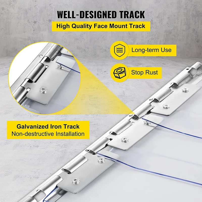 Ветрозащитная домашняя занавеска из ПВХ для кондиционера склада торгового