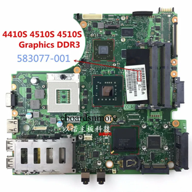 Материнская плата 583077 001 для HP PROBOOK 4411S 4510S 4710S ATI Graphics DDR3 GradeA|Материнские платы
