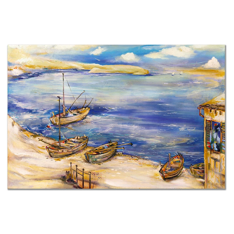 

CMHOME Dropshipping Canvas Painting Modern Seascape Posters and Prints Wall Art Living Room Home Decor Printing Art no frame