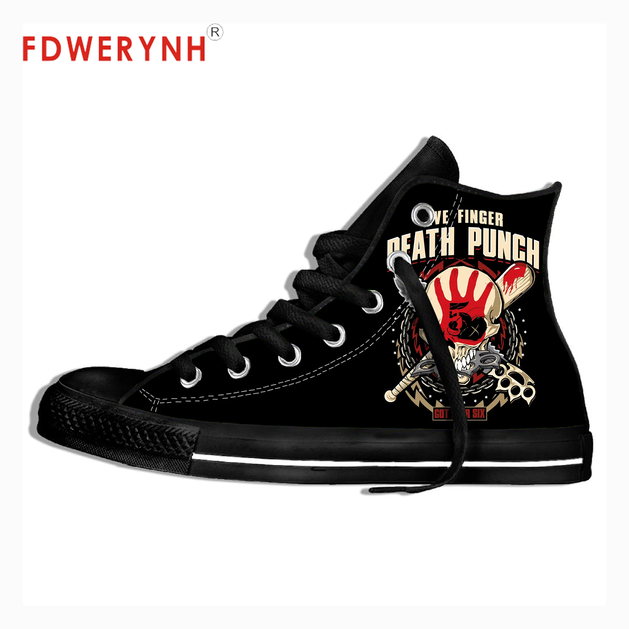 

Men Walking Shoes High Top Canvas Shoes Death Metal Music Rock Band For Sale Fashion Lightweight Breathable Shoes For Women Men