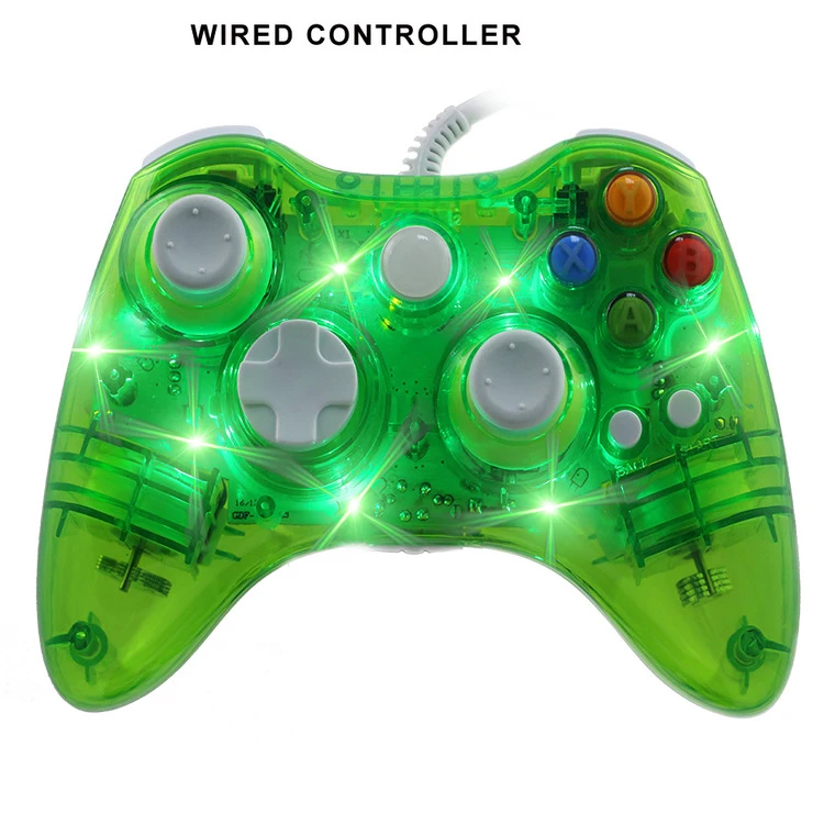 Светодиодный проводной геймпад игровой контроллер для XBOX 360 USB Xbox игровые