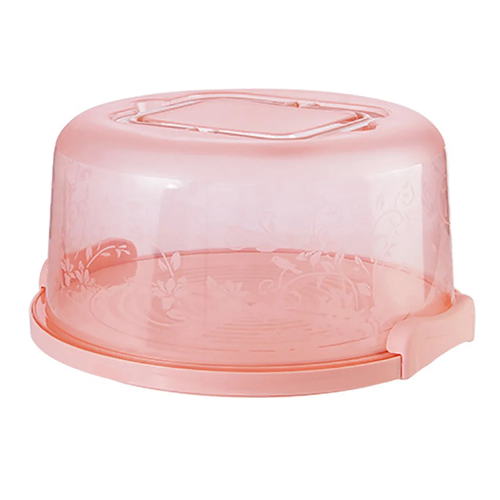 

Portable Cake Storage Box Round Birthday Wedding Kitchen Baking Container Holder Cake Box Cupcake Dessert Fruit Storage Carrier