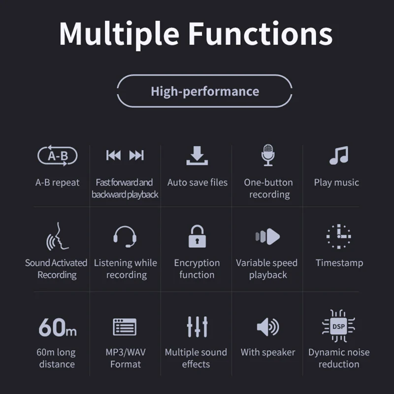 Мини Цифровая запись голоса аудио ручка диктофон небольшой Голосовая активация