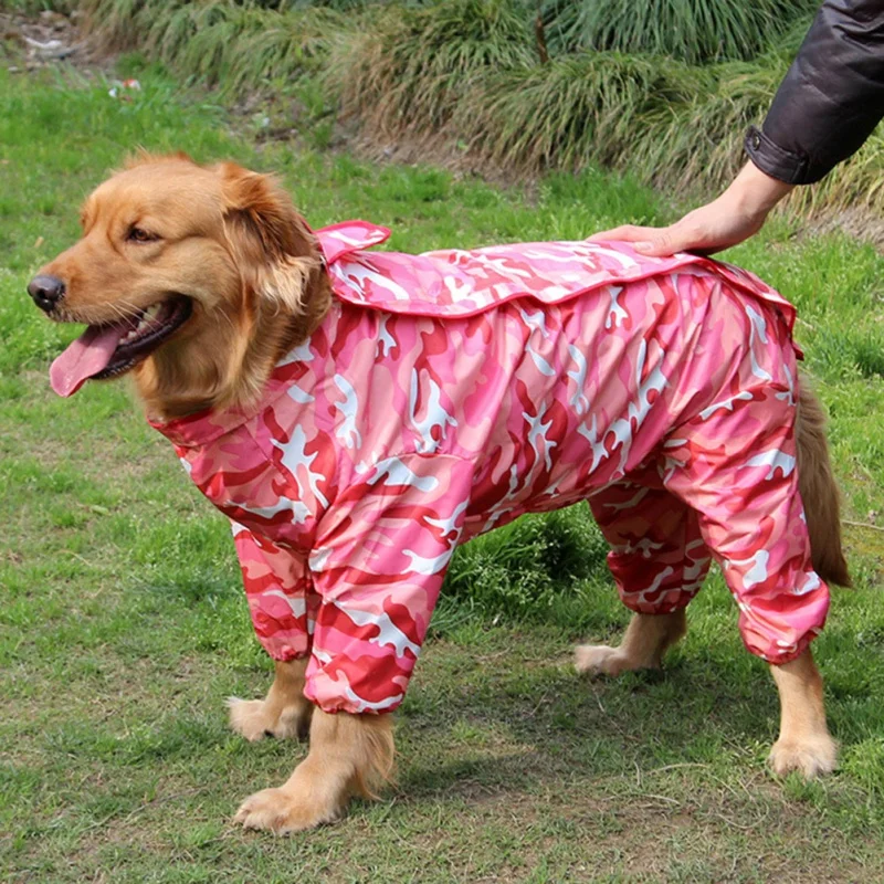 Длинный плащ для собак дышащий дождевик с дырками регулируемая кулиска прогулок