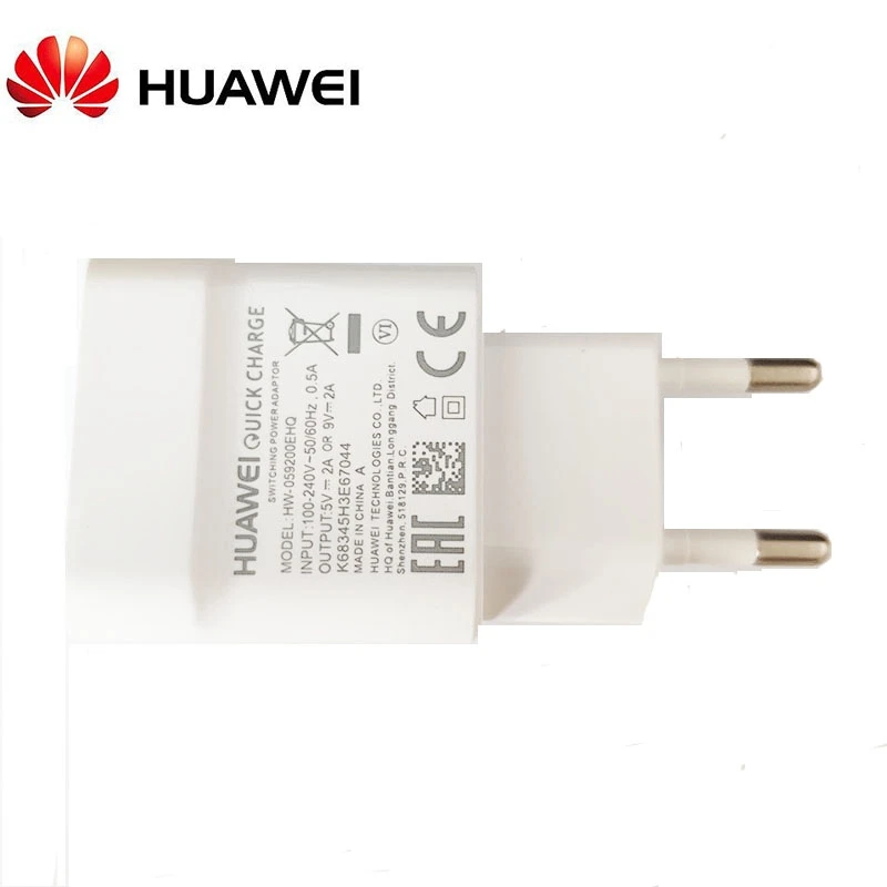 Быстрое зарядное устройство huawei QC2.0 9 В 2 а с европейской вилкой Usb 3 1 кабель type C