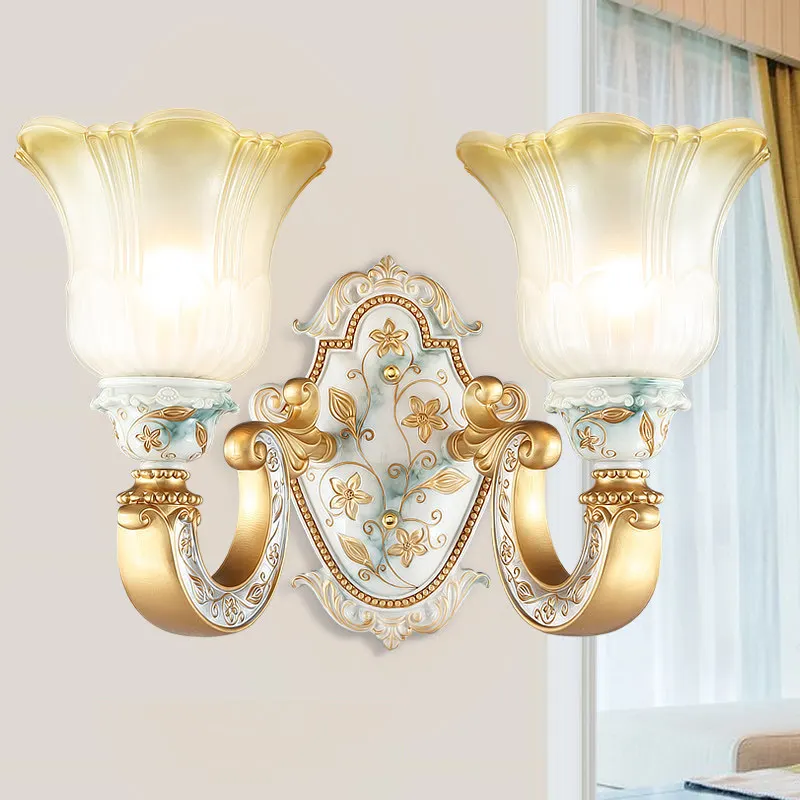 Европейская винтажная настенная лампа для гостиной спальни прикроватная