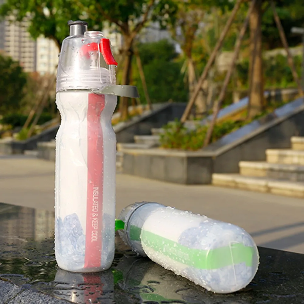 Уличная бутылка для воды PE чайник спортивный спрей бега летняя езда | Спорт и