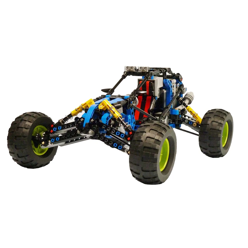 

MOC 3028 Blue Lightning Buggy Remote Off-Road Climbing Truck Car For High-tech Road Sports Car Building Blocks Children Toy Gift