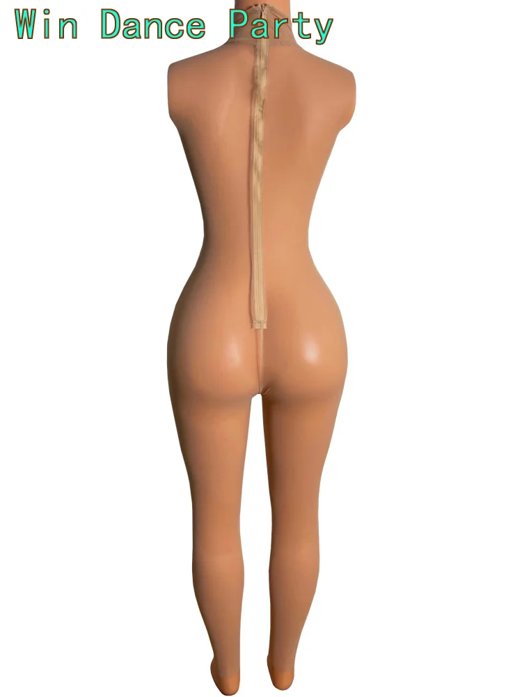 Осенне-зимний комбинезон с длинным рукавом для женщин, сексуальный, короткая юбка бодикон, монобельё, коричневого цвета, сетчатый материал.