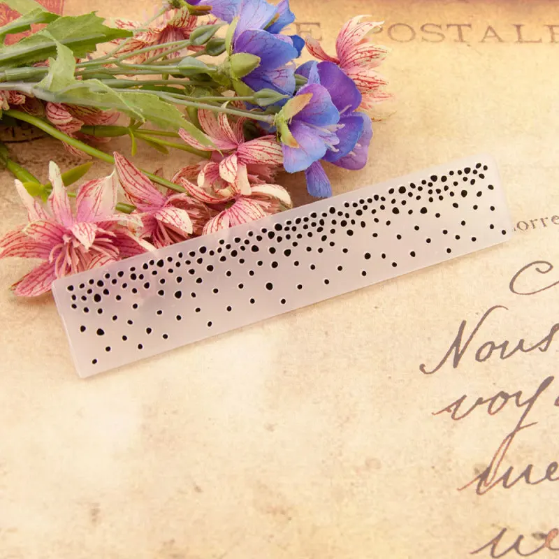 

Drop Point Irregular Plastic Embossing Folder For Scrapbook DIY Album Card Tool Plastic Template