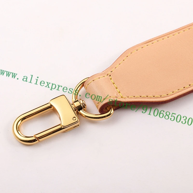 Genuine Vachetta Patina Calf Leather Shoulder Strap For Lady Handbag Bucket Bag Parts Replacement Substitute