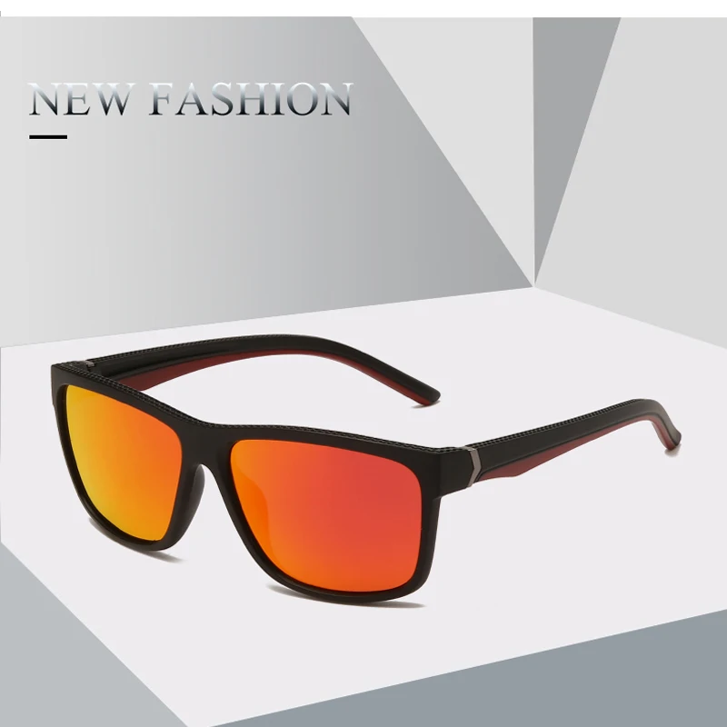 

Модные мужские и женские квадратные поляризованные солнцезащитные очки унисекс Винтажные Солнцезащитные очки Polaroid UV400 зеркальные очки пла...