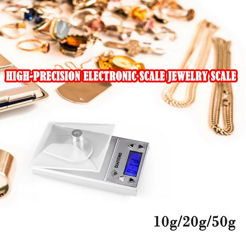 Lab золотые украшения баланс Подсветка Вес Gramt 50/20/10 г 0 001 Портативный Высокая