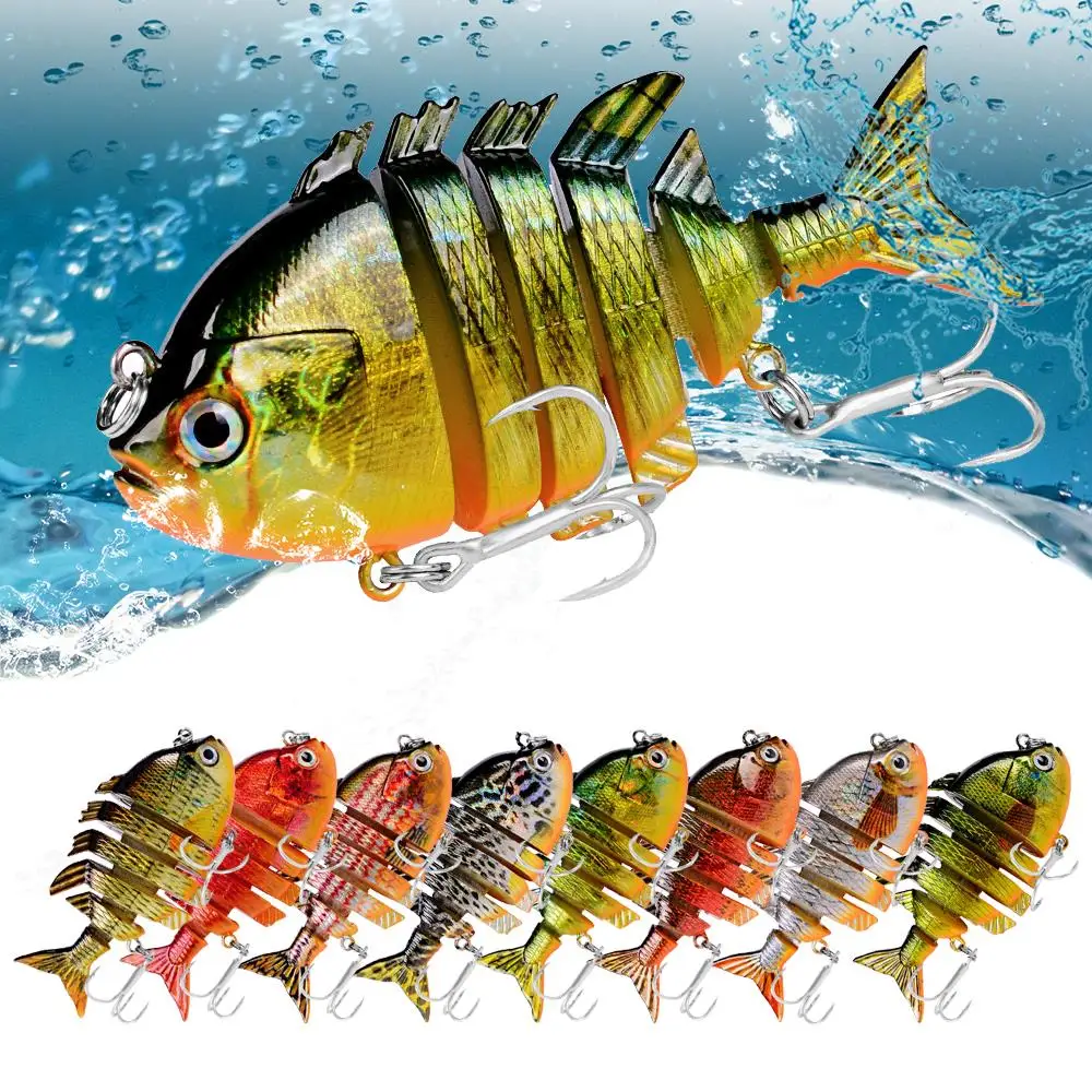 8 см 14 5 г 3D swimbait Приманка мульти Соединенные рыбы Воблеры Реалистичные рыболовные