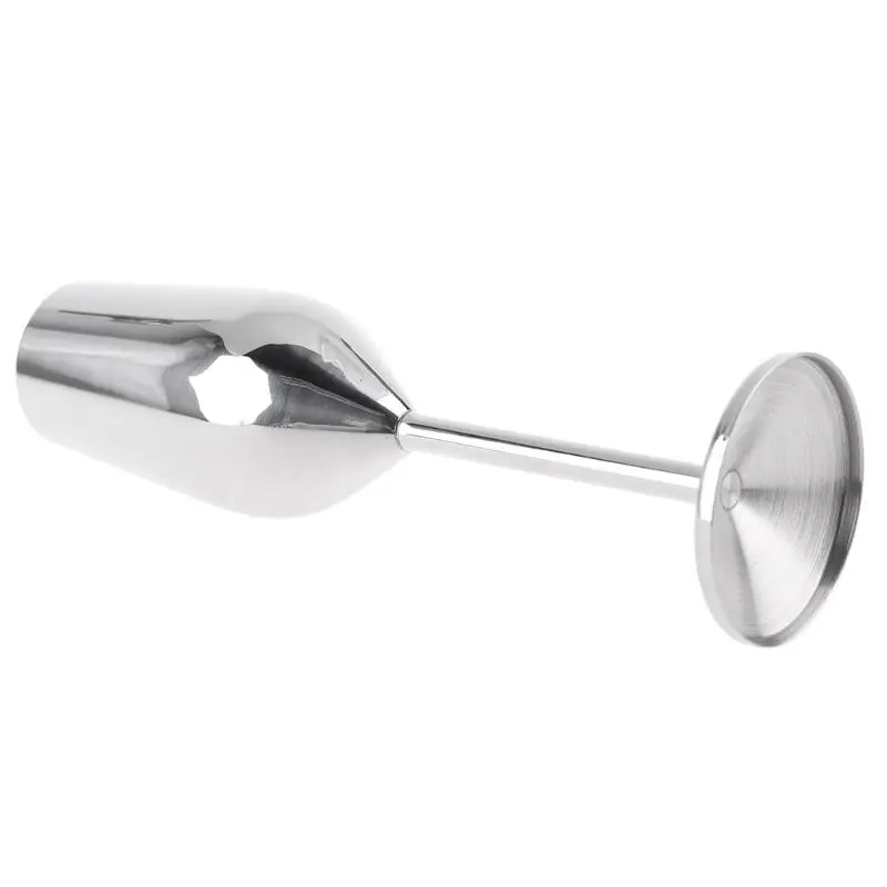 

Stainless Steel Wine Glass Goblets Champagne Goblet Cocktail Glasses Whiskey Cup D0AC
