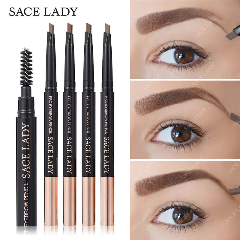 SACE LADY 4 цвета двойные карандаши для бровей водонепроницаемые долговечные эскизов