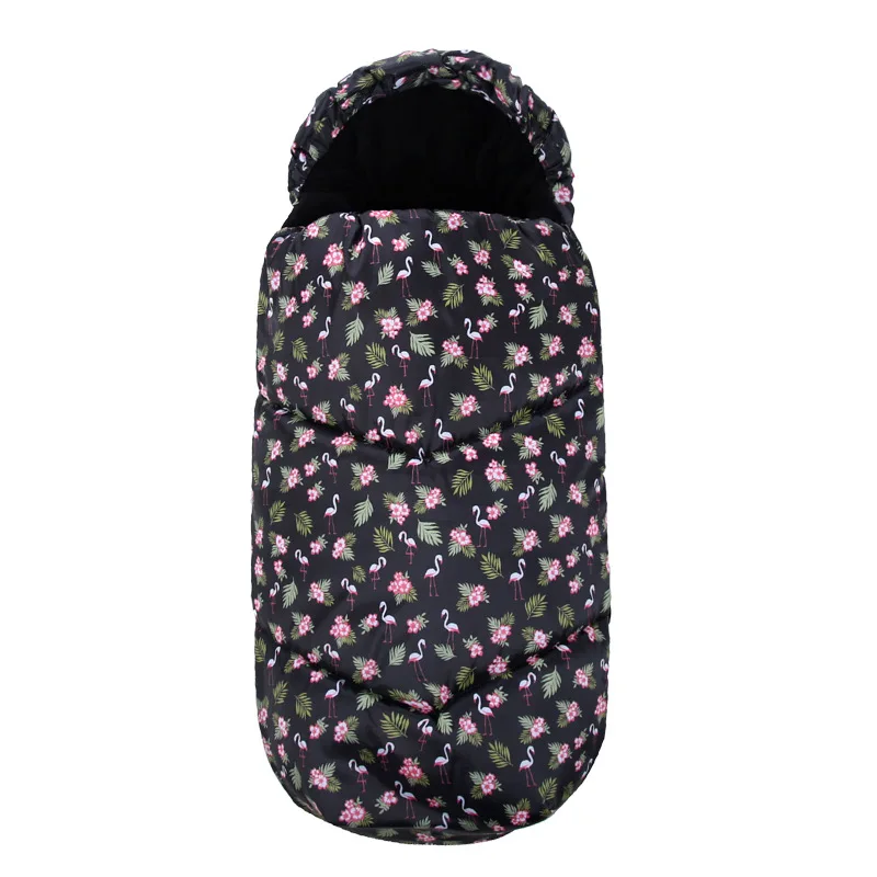 

Baby Sleeping Bag Autumn and Winter Windproof Quilt Warm Multifunctional Foot Cover Thick Cotton Cushion Stroller Accessories