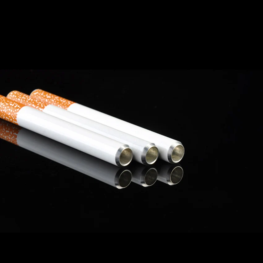 100 шт. металлическая алюминиевая переносная травяная табачная трубка в виде