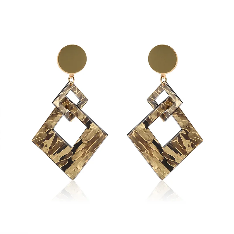 Новинка серьги в Корейском стиле из смолы и акрила уникальные большие маленькие