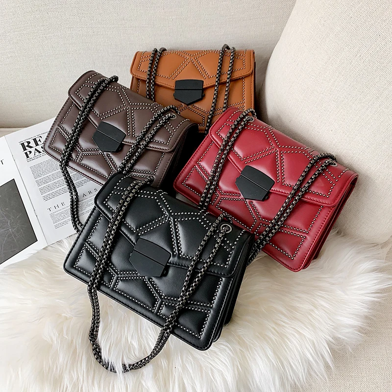 Сумка мессенджер на ремне для женщин в стиле панк Фэнтезийный модный саквояж