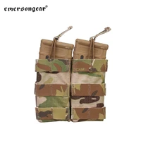 emersongear 5 56 modular open top double magazine pouch mag storage purposed bag molle for tactical airsoft hunting cs game