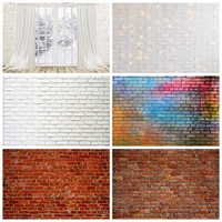 brick wall vintage portrait photocall backdrop baby birthday child pet background photography decor photo studio banner props