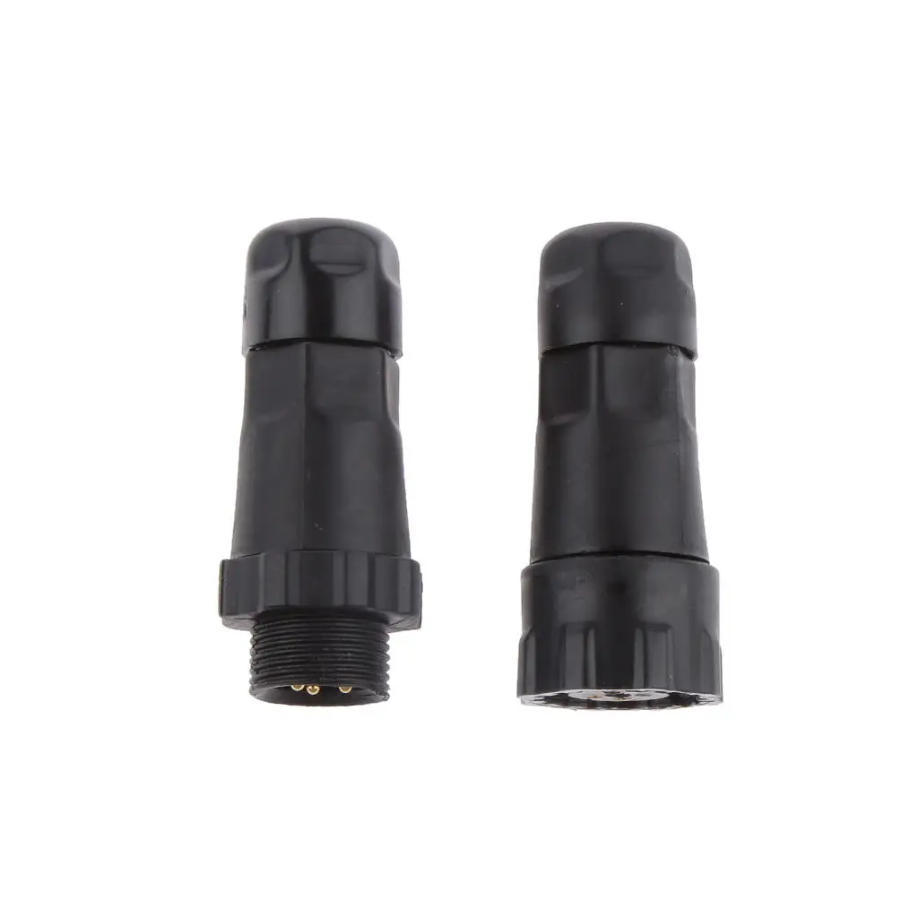 

15A 7.5mm IP68 4 Pins Assembled Waterproof Electrical Cable Connector Socket
