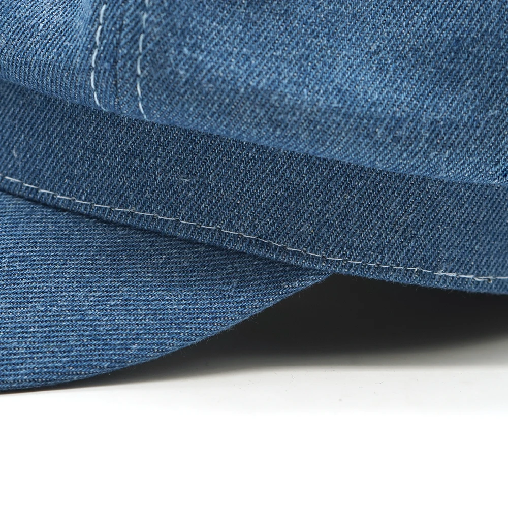 Новинка Женская восьмиугольная шляпа для отдыха женский джинсовый берет Кепка в