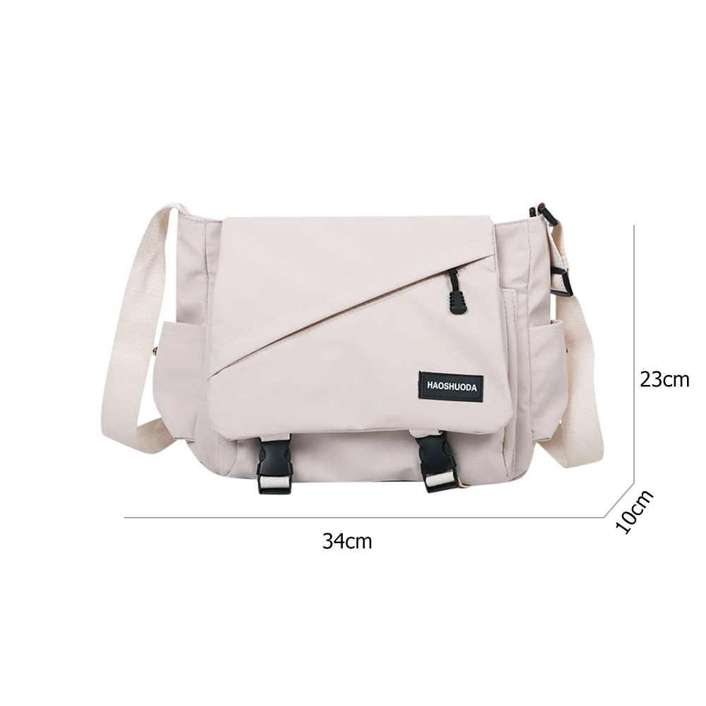 

Fashion Buckle Messenger Tote Bags Women Canvas Sports Shoulder Tote Portable Large Capacity Casual Street Satchel
