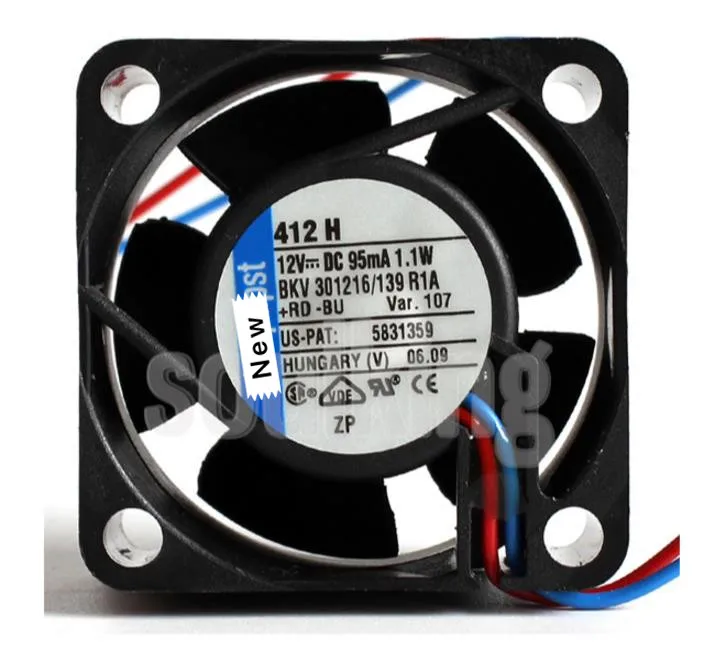 Новый 412H 4020 12V 95mA 1,1 W тихий охлаждающий вентилятор