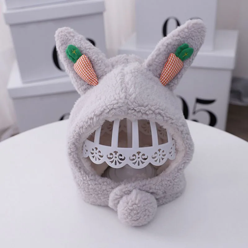 

Baby Girl Hat Baby Cartoon Velvet Hats for Girls Boy Windproof Thicken Warm Ear Scarf One-Piece Hat Baby Hats Child Winter Cap