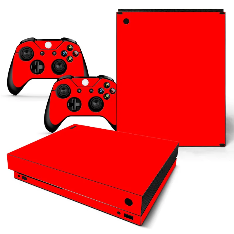 Чистый цвет для X BOX ONE оформление и наклейка с 2 контроллерами Виниловая x box one