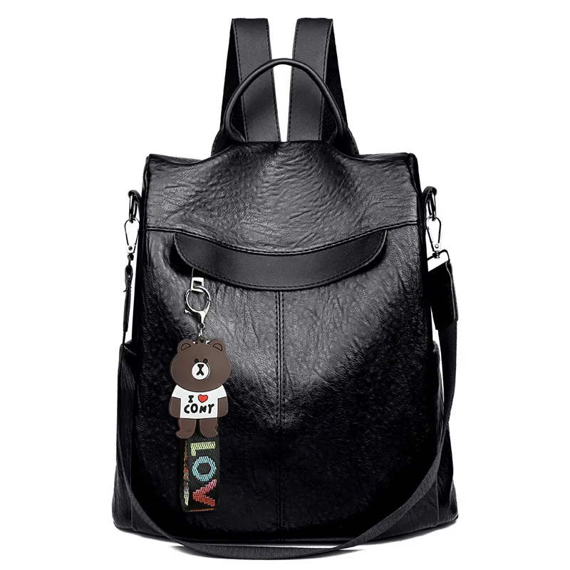 

Women Backpack 2020 Fashion Large Capacity Backpack Ladies PU Anti-theft Bag Outdoor Travel Bag