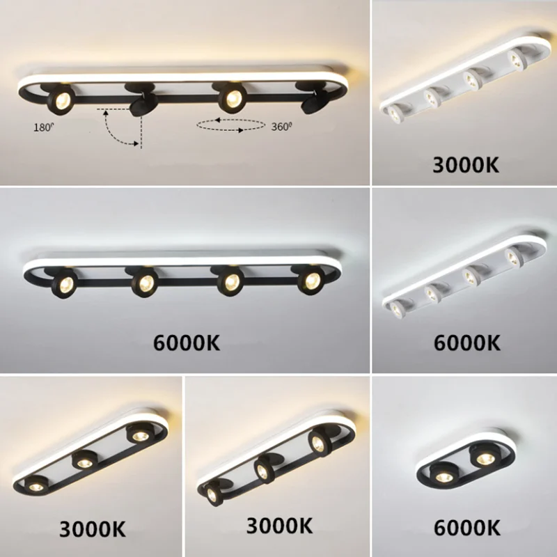 Простой и современный светодиодный потолочный светильник с затемнением лампа