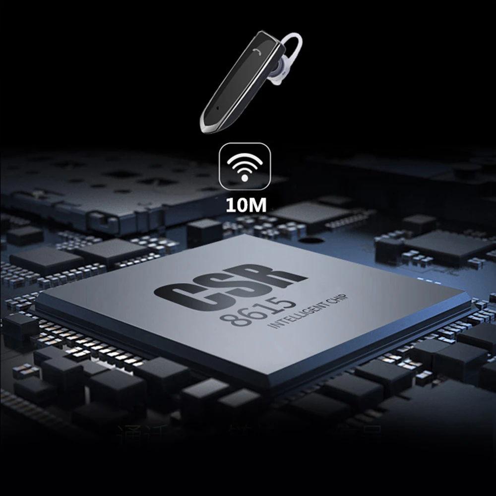 ANRY Bluetooth беспроводные деловые наушники Hands Free с микрофоном для офиса/бизнеса/тренировки/водителя/грузовика