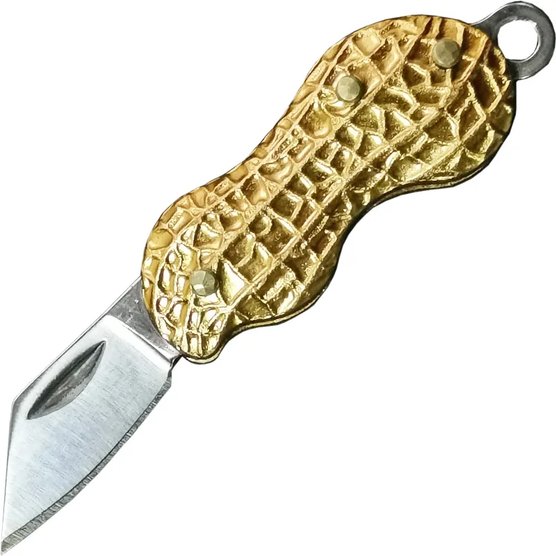 Арахисовый креативный Нож Металлический мини EDC Складной Портативный шнурок для