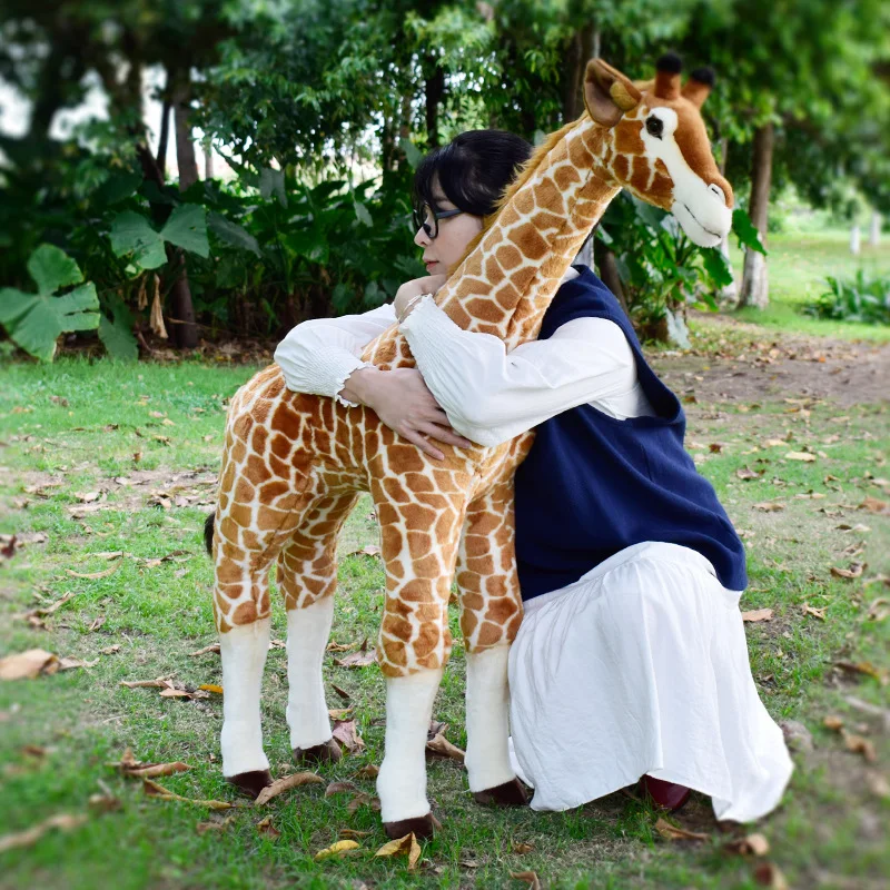 

Милая кукла, имитация плюшевых игрушек, мягкие реалистичные жирафы, модель плюшевых игрушек, детский подарок, мягкие плюшевые игрушки ...