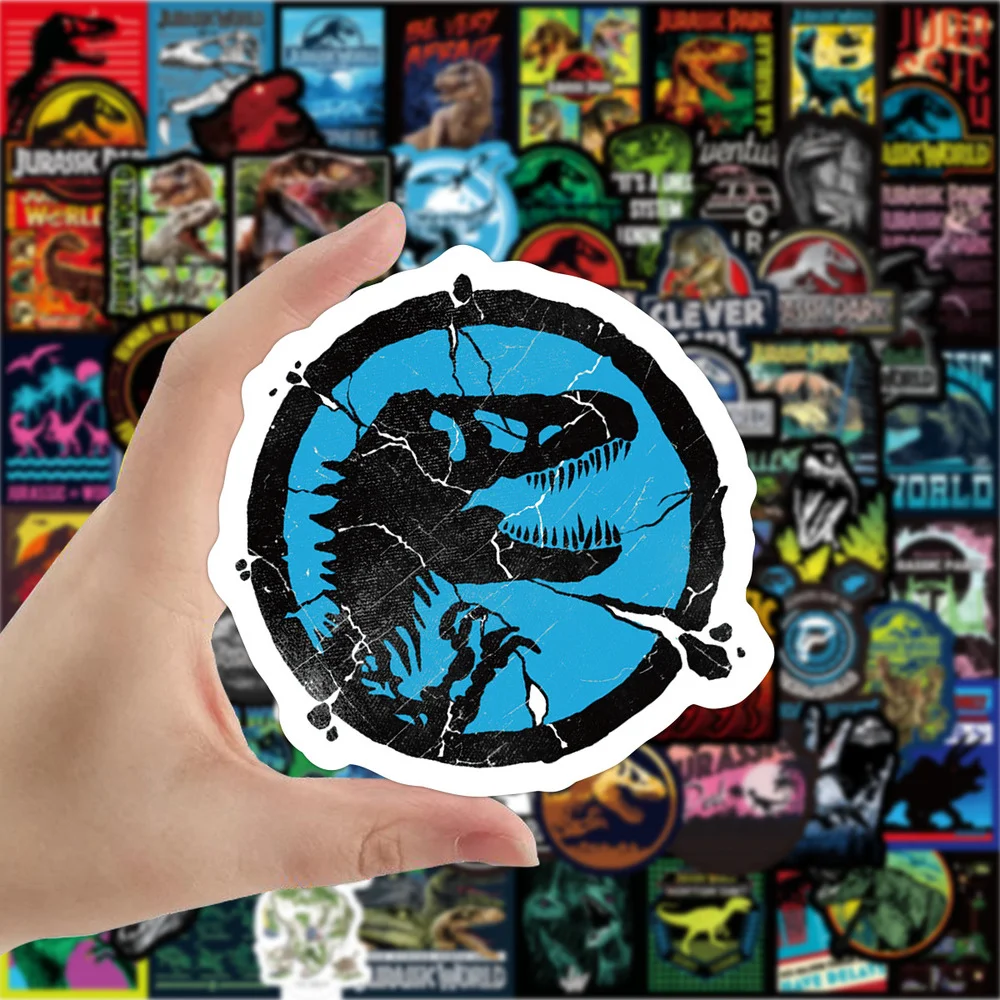 

70pcs New Jurassic Dinosaur Graffiti Stickers Waterproof Luggage Compartment Notebook Pencil Cases Scooter Water Cup Helmet Diy