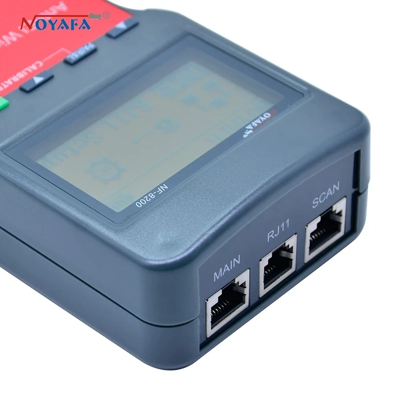 NF_8200 ЖК дисплей LAN Кабельный тестер телефонной сети RJ45 кабеля Ethernet трекер NOYAFA NF