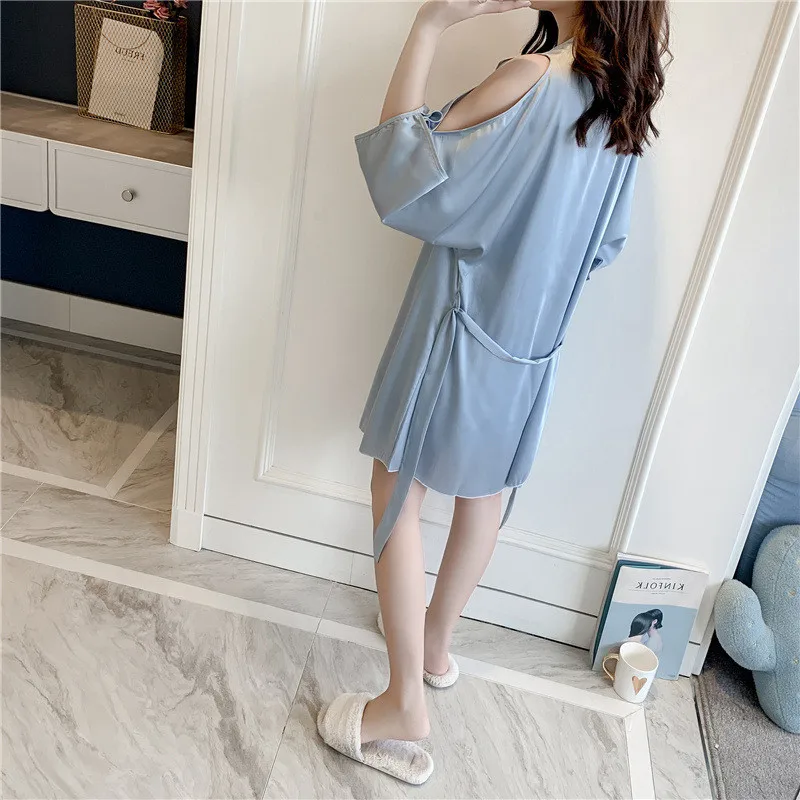 

Women's Nightgown Robe Set Bathrobe Dress Lace Sexy Pajamas Women Fashion Pajamas Bride Bridesmaid Wedding Pajamas