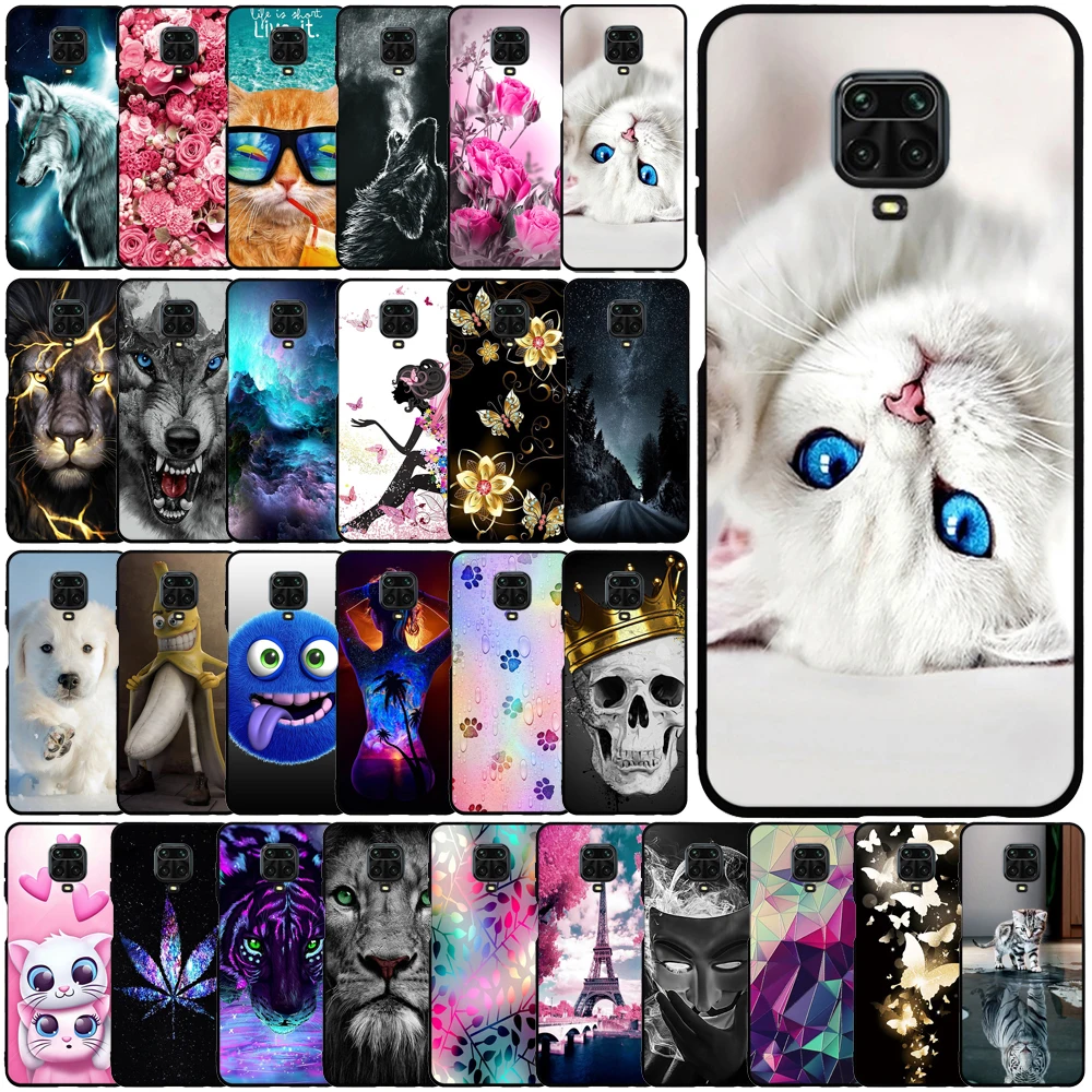 Чехол для Xiaomi Redmi Note 9 Pro силиконовый мягкий чехол из ТПУ телефона защитная сумка |