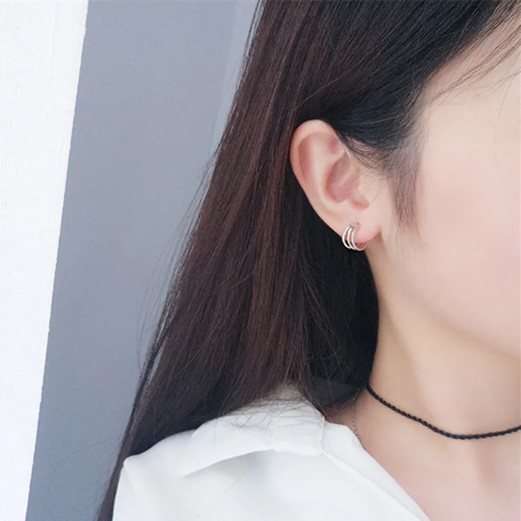 Женские серьги-гвоздики из стерлингового серебра 925 пробы | Украшения и