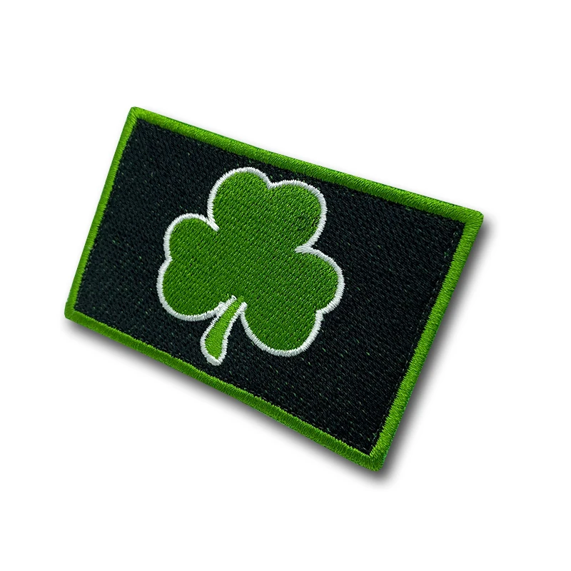 Блестящие нашивки на липучке Shamrock с изображением клевера | Дом и сад