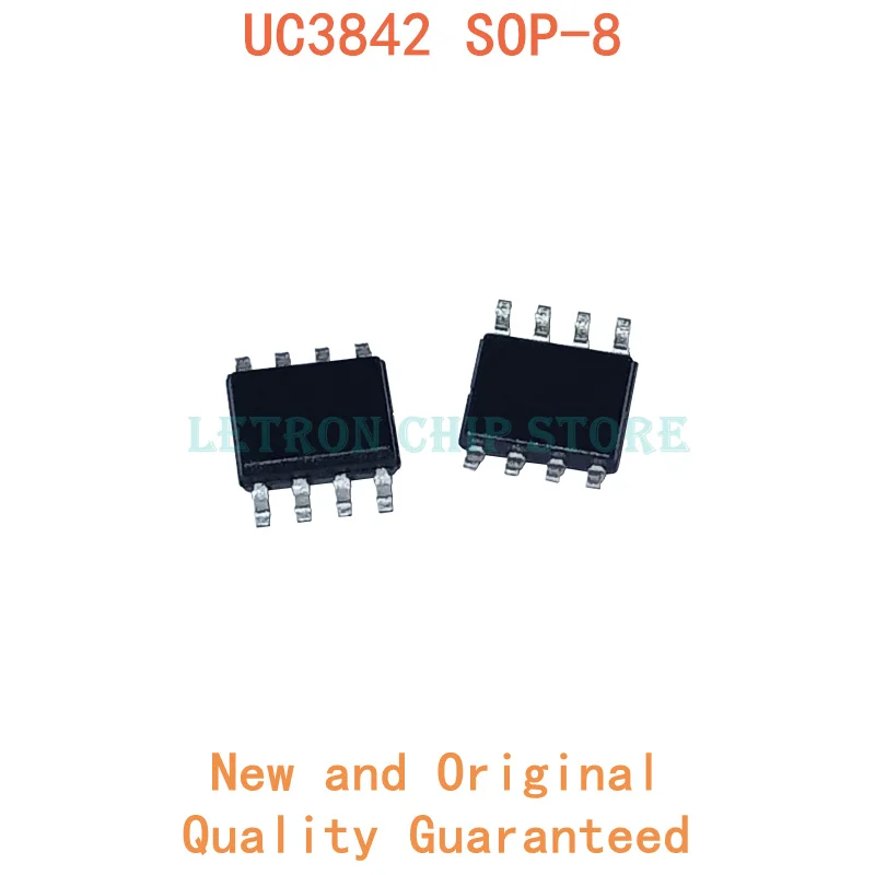 Набор схем UC3842B SOP8 UC3842BD1R2G SOP-8 UC3842AN SOP UC3842 SOIC8 UC3842BD1013TR SOIC-8 3842B SMD, новый и оригинальный чипсет IC, 10 шт.