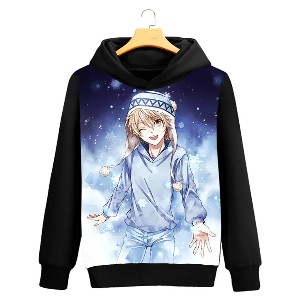 Толстовка Noragami Yato с рисунком аниме для косплея унисекс Черная длинным рукавом Iki