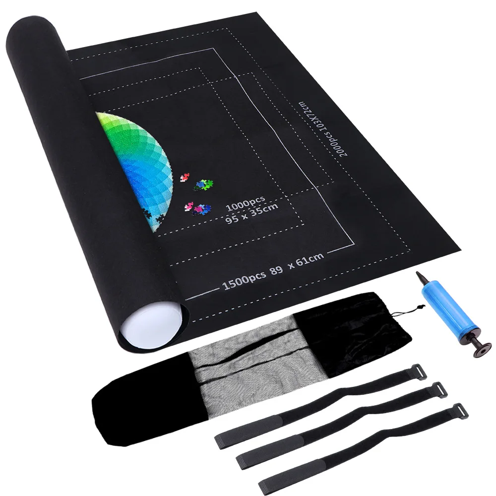 

Профессиональный роликовый коврик-пазл, войлочный коврик, до 2000 шт., аксессуары для хранения пазлов